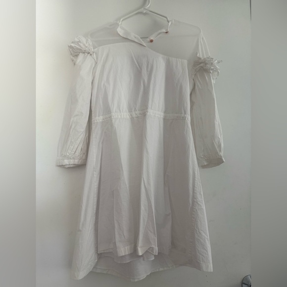 Ted Baker Tiaha White Ruffle Dress Size2 US6 - Picture 3 of 5